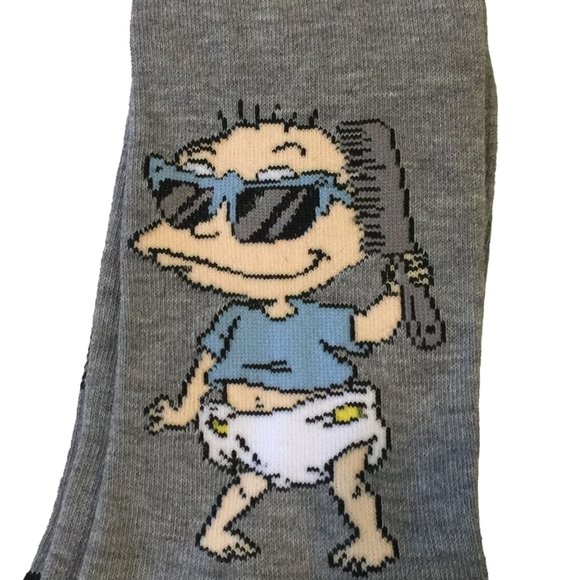 Nickelodeon Rugrats TOMMY PiCKLES Men's Crew Socks Size 6-12 - Picture 2 of 5